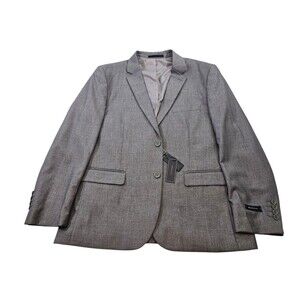 NEW Braveman 44S Slim Fit Gray Suit Jacket Blazer Sport Coat 2-Button Formal NWT